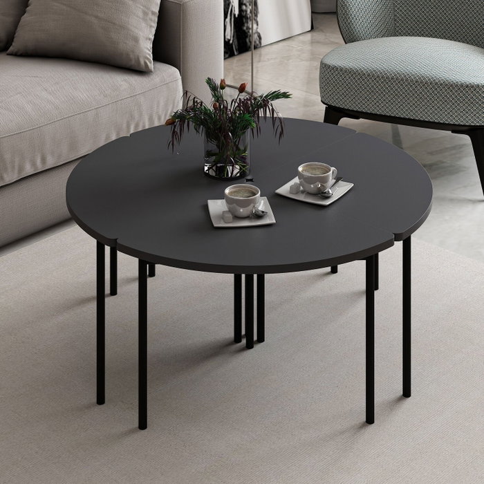 Hanah Home Emma - 8919 Mesa de centro Antracita Hanah Home Emma - 8919 Mesa de centro Antracita